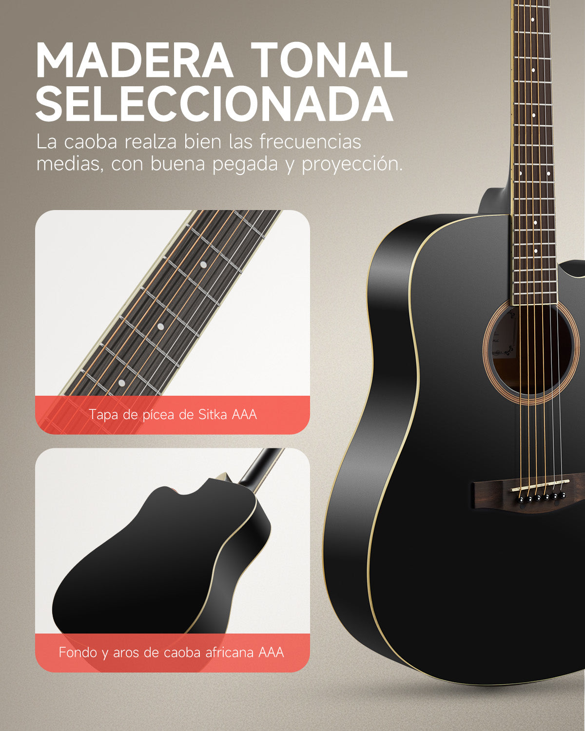 Donner DAG-1CB Guitarra acústica