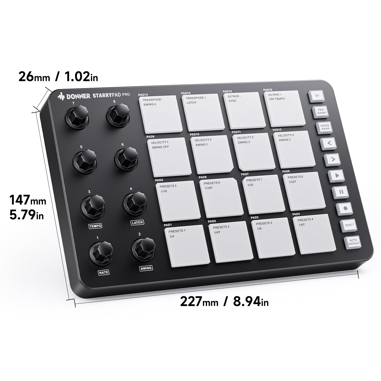 Donner STARRYPAD Controlador MIDI