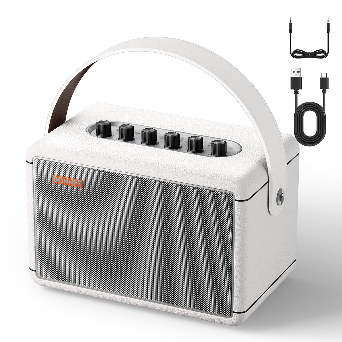 DONNER GO Amplificador para guitarra eléctrica-Donner Go II【Blanco】##