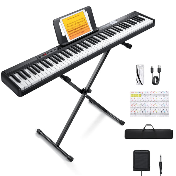 Donner DEP-1 Teclado de piano digital de 88 teclas con sensibilidad a la velocidad para principiantes