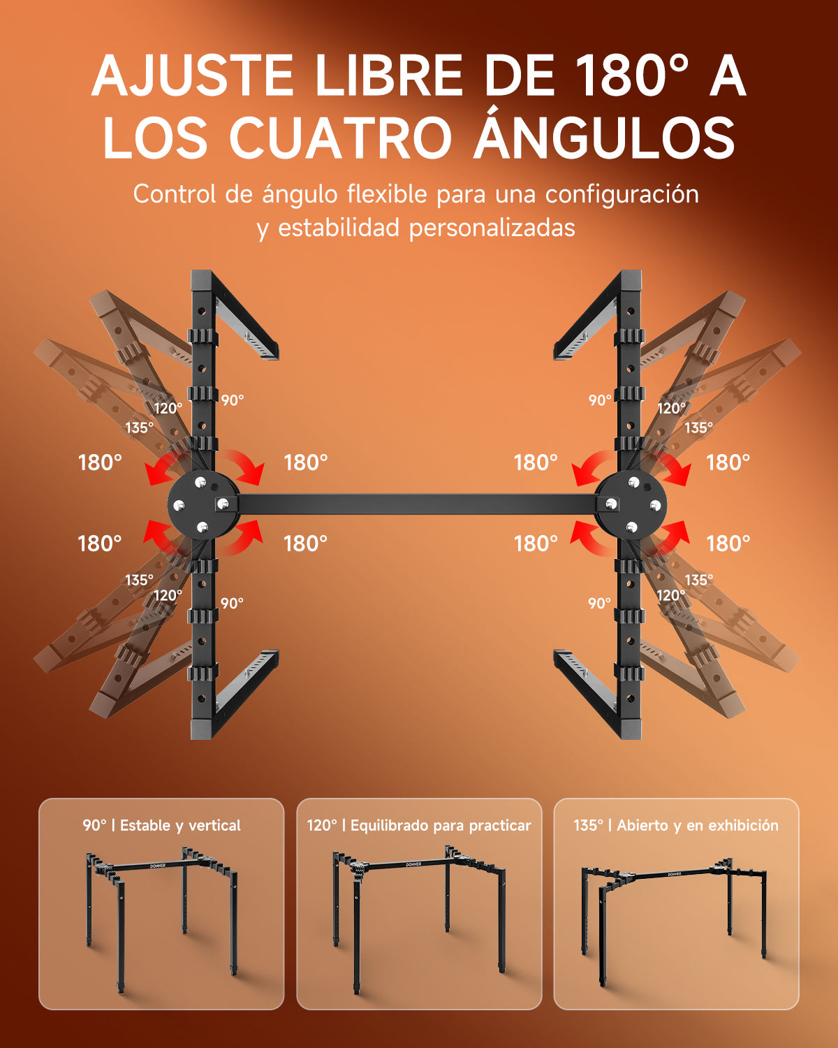 Donner DKS-200 Soporte para teclado robusto, negro