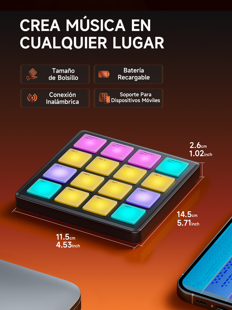 MINI CONTROLADOR MIDI STARRYPAD