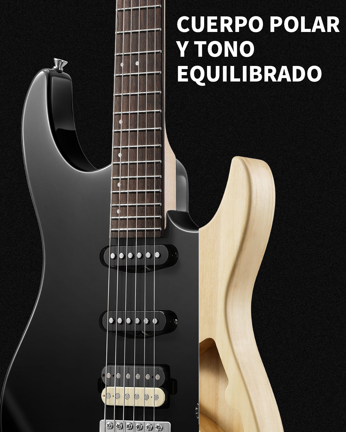 Donner DMT‑66 Guitarra eléctrica-Negro##