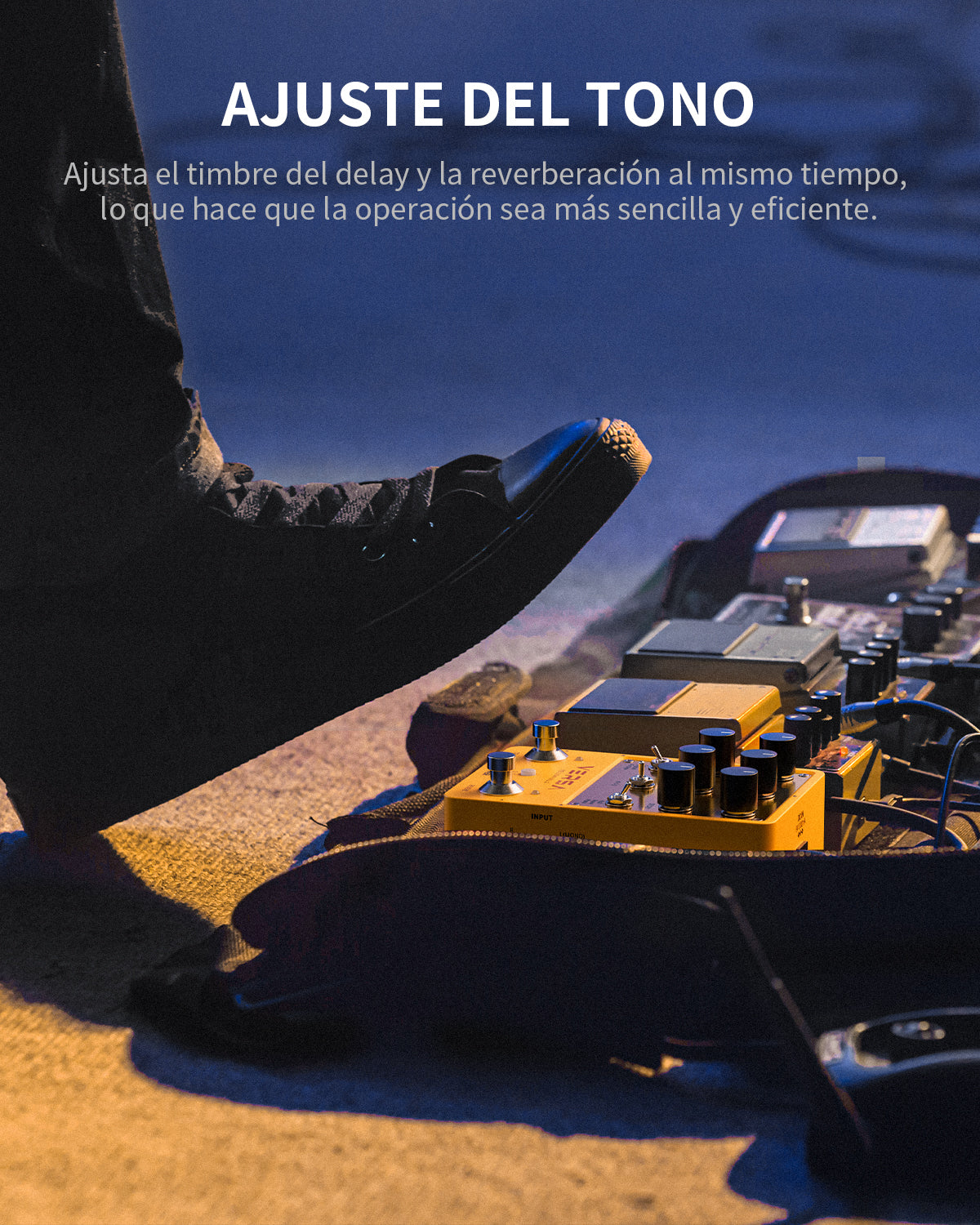 Donner Yellow Fall II Pedal efecto reverb y delay
