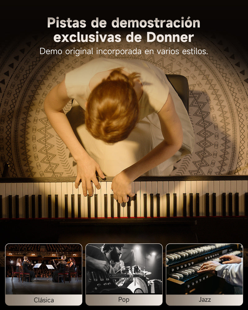 【Pre-venta】Donner Oura S100  Piano digital doméstico de 88 teclas-【Envío el 22 de febrero】