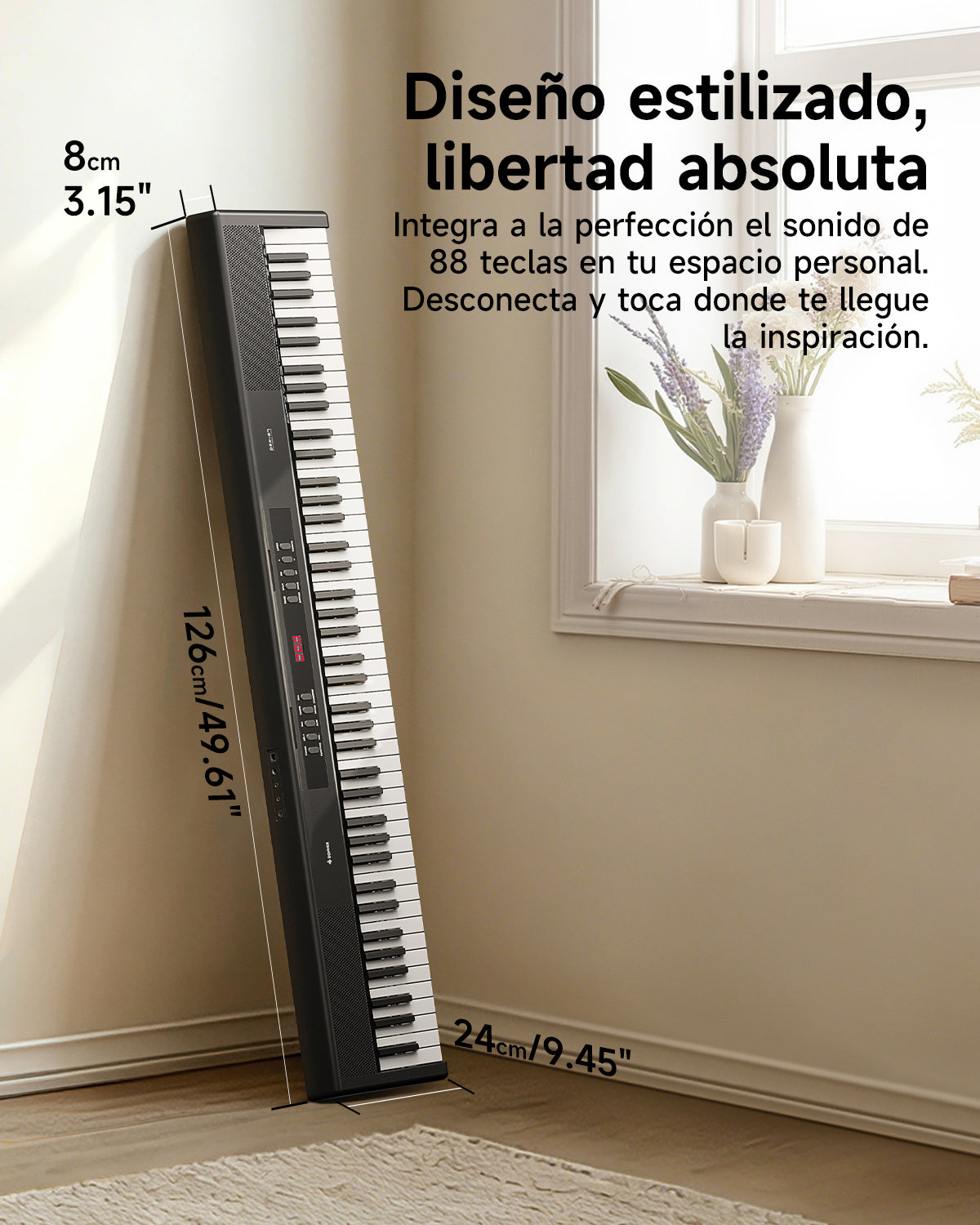 Donner DEP-07 Piano digital portátil de 88 teclas semipesadas