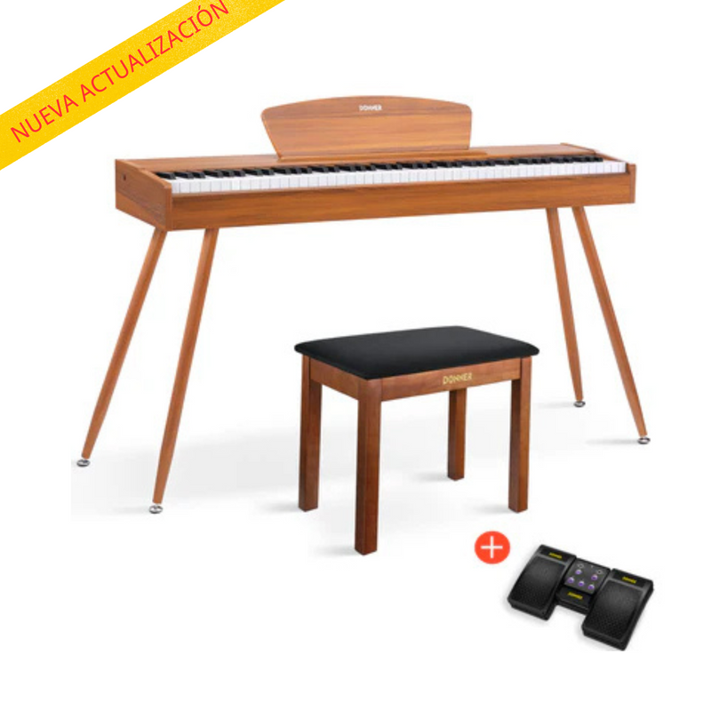 Donner DDP-80 piano de digital estilo madera 88-teclas contrapesadas