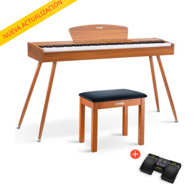 【Pre-venta】Donner DDP-80 piano de digital estilo madera 88-teclas contrapesadas-【Envío el 22 de febrero】