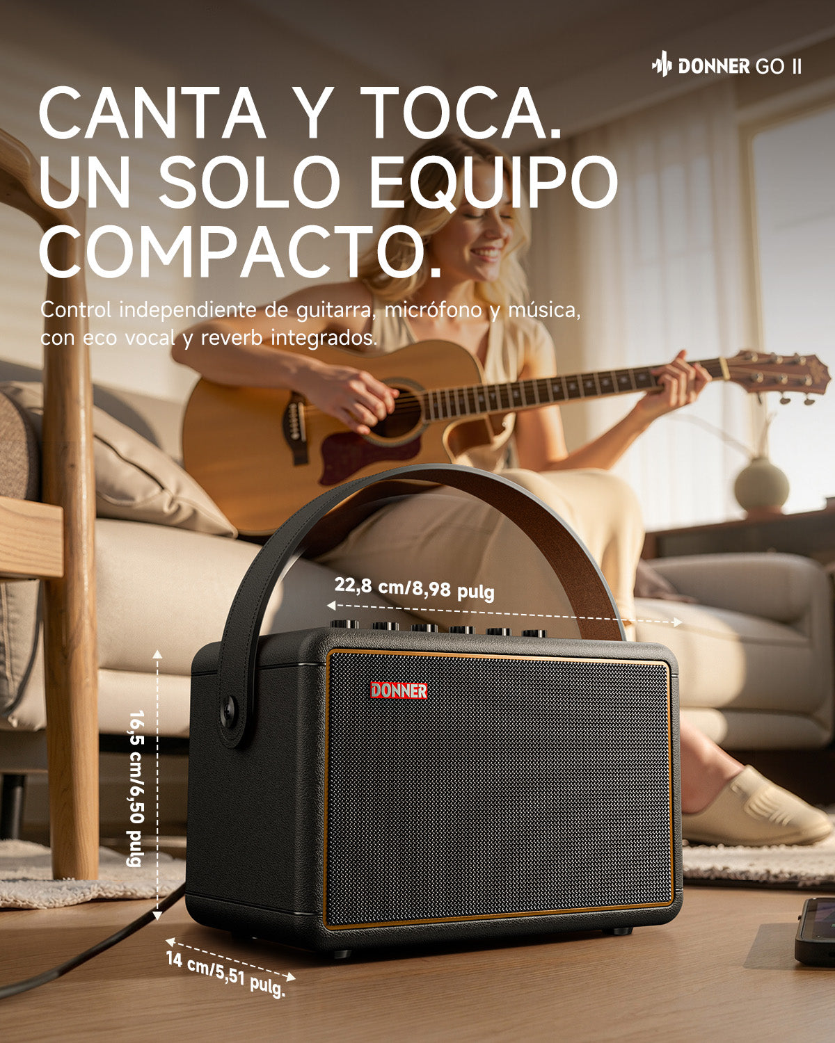 DONNER GO Amplificador para guitarra eléctrica-Donner Go II【Negro】##