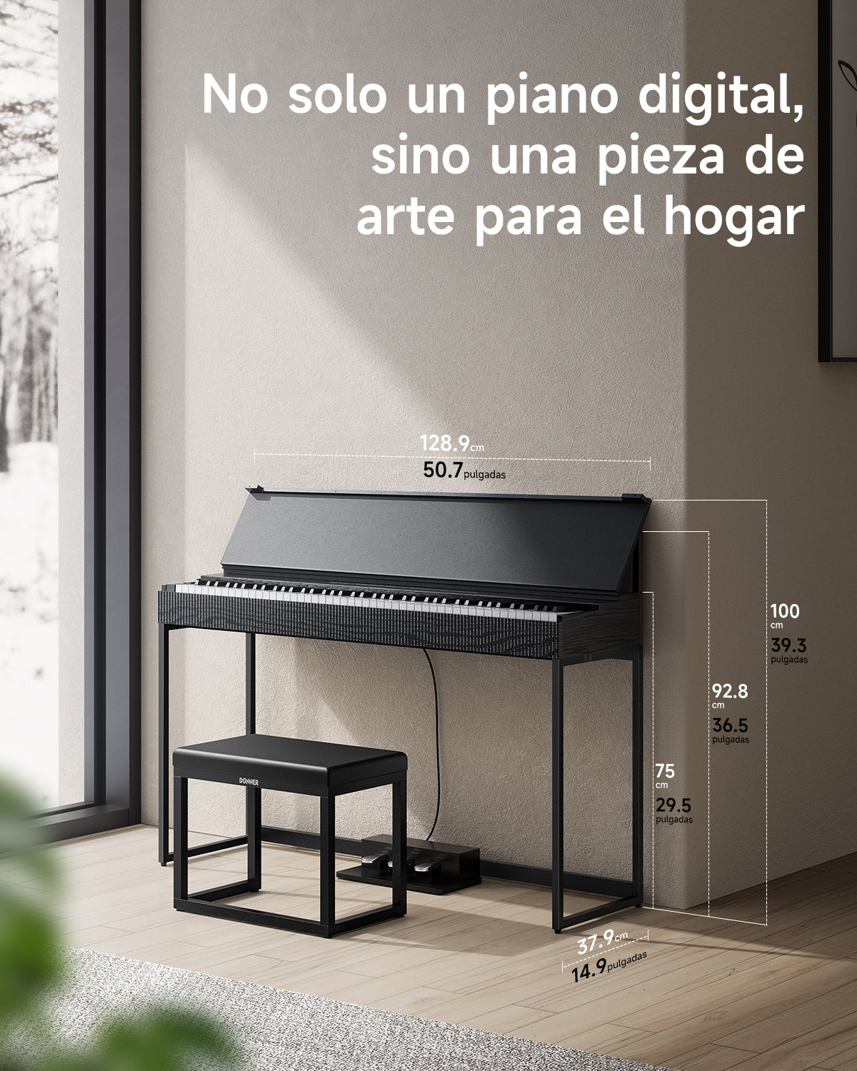 Donner OURA™ S300 Piano digital de estilo casero