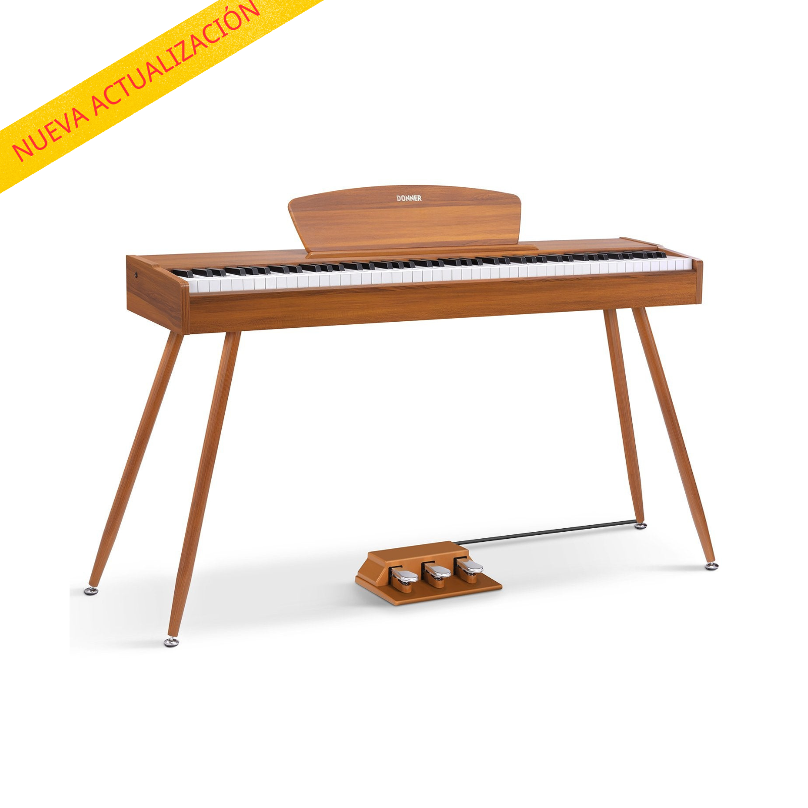 Donner DDP-80 Piano Digital de Estilo Madera con 88 Teclas Contrapesadas