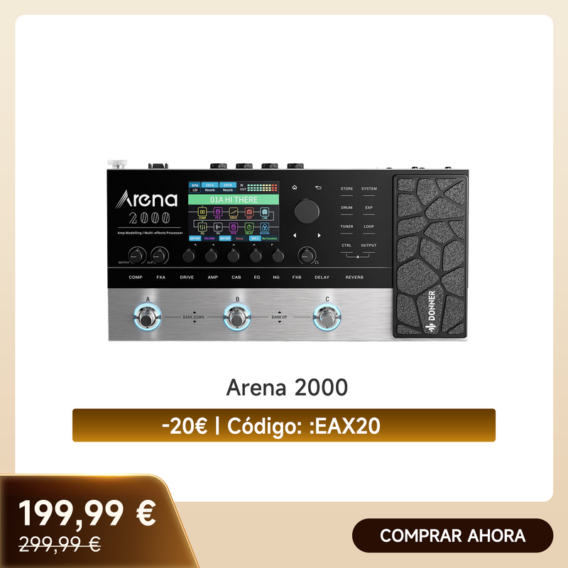 Donner Arena 2000 pedal de guitarra multiefecto
