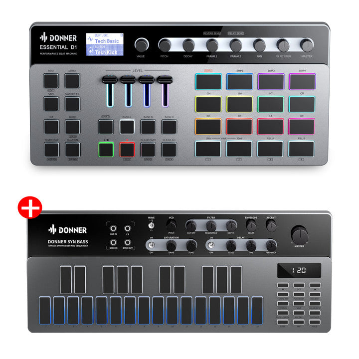 【Precio más bajo】Donner Essential D1 Beat Machine Máquina de Batería Digital