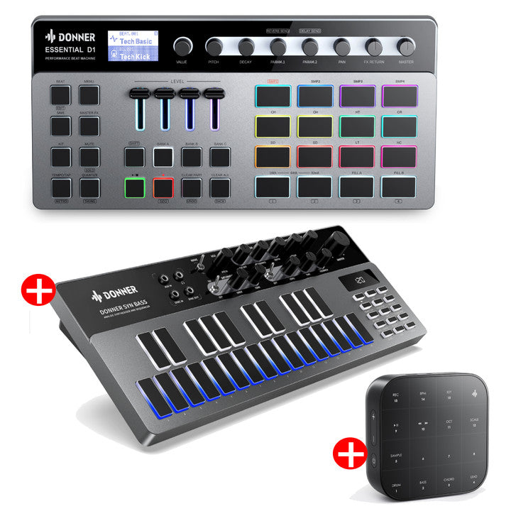 【Precio más bajo】Donner Essential D1 Beat Machine Máquina de Batería Digital