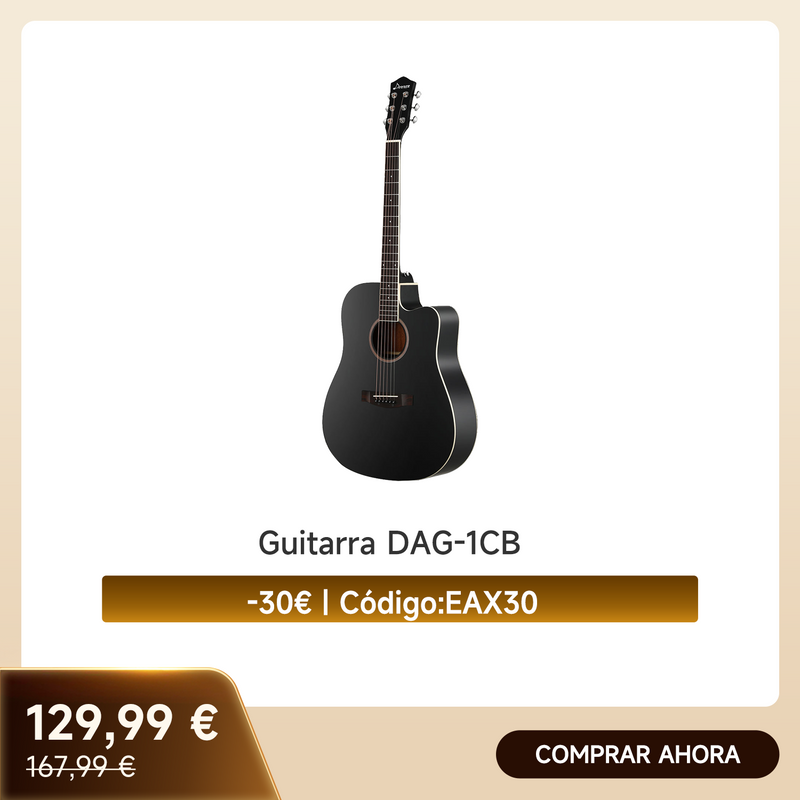 Donner DAG-1CB kit de guitarra acústica cutaway de 41 pulgadas