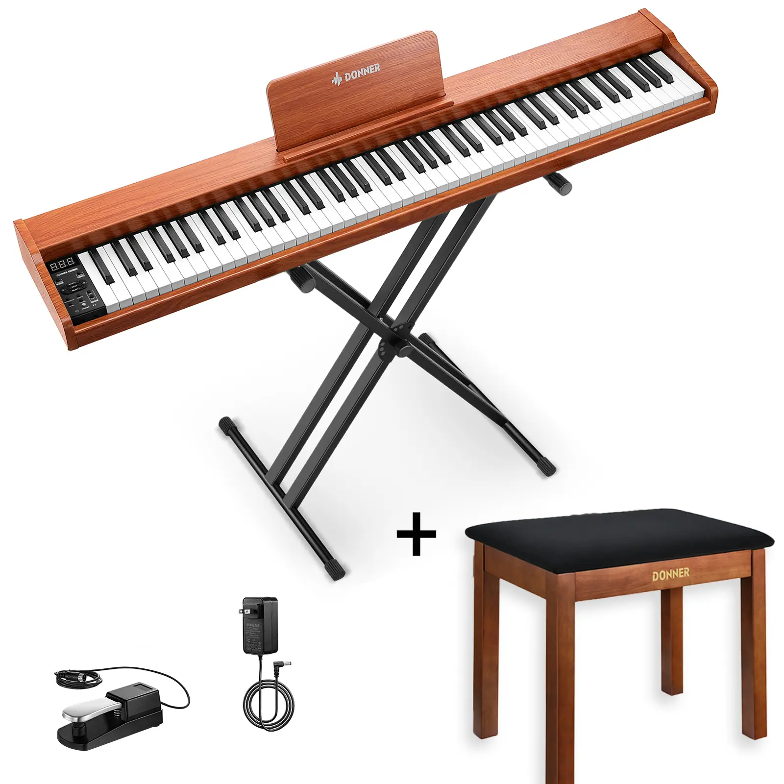 【Pré-venta】Donner DEP-1S Piano digital con teclado semi-pesado-【Envío previsto antes del 24 de noviembre】