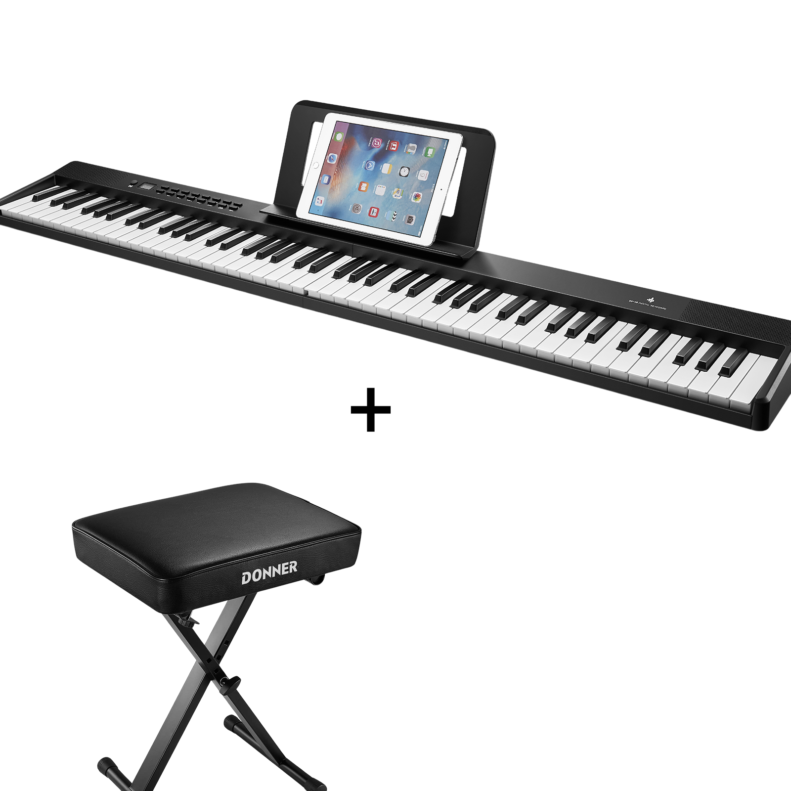 Donner DP-10 Piano eléctrico Teclado plegable portátil