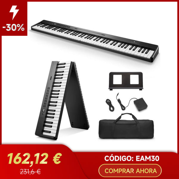 Donner DP-10 Piano eléctrico Teclado plegable portátil