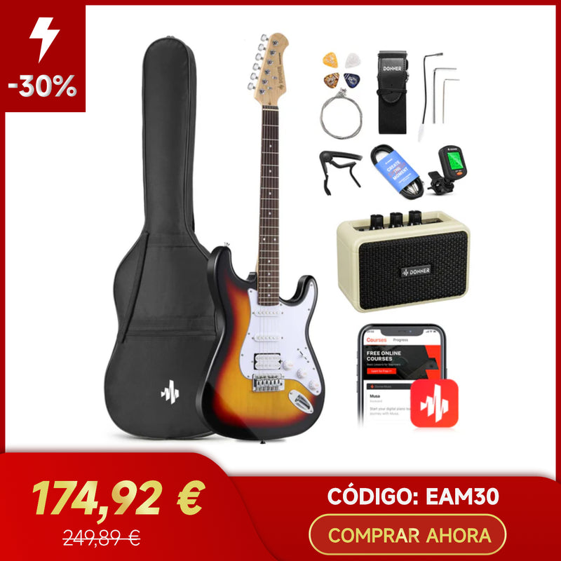 Donner DST-100S Kit de guitarra eléctrica pastillas S-S-H