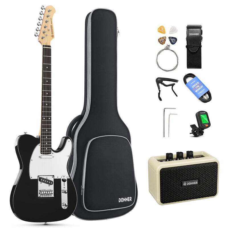 Donner DTL-100 kit de guitarra eléctrica de 39 pulgadas pastilla S-S
