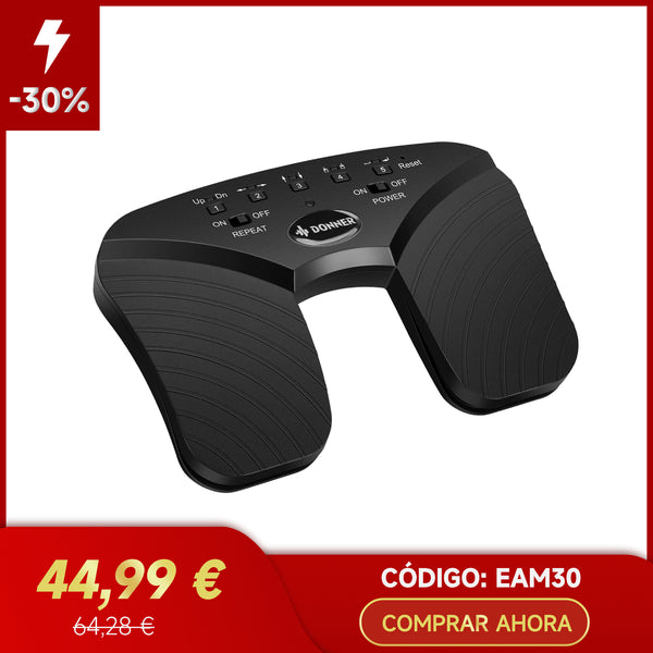 Donner DBM-1 Pedal de Punteado Automático Bluetooth Plateado