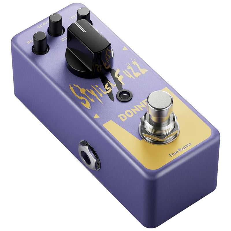 Donner Pedal de efecto Fuzz, elegante pedal de efecto fuzz, clásico Mini Fuzz Pedal para guitarra eléctrica True Bypass