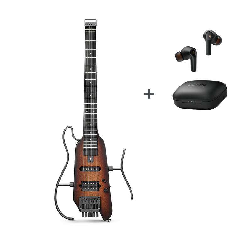 Donner HUSH-X Kit de guitarra eléctrica para viajar