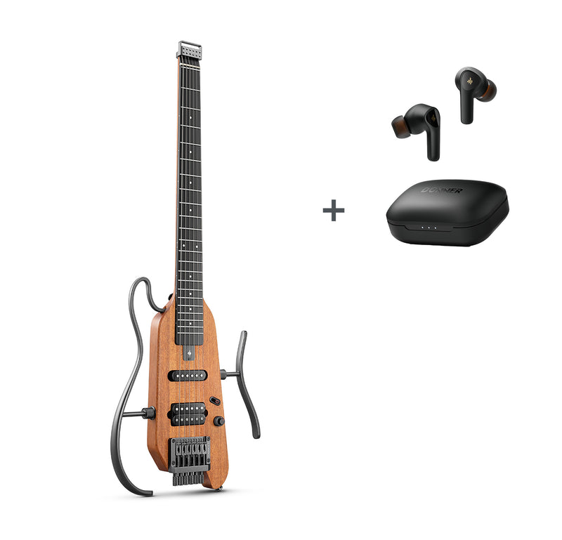 Donner HUSH-X Kit de guitarra eléctrica para viajar