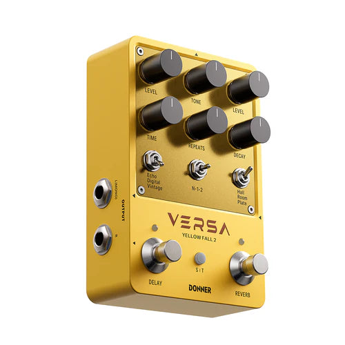 Donner Yellow Fall II Pedal efecto reverb y delay