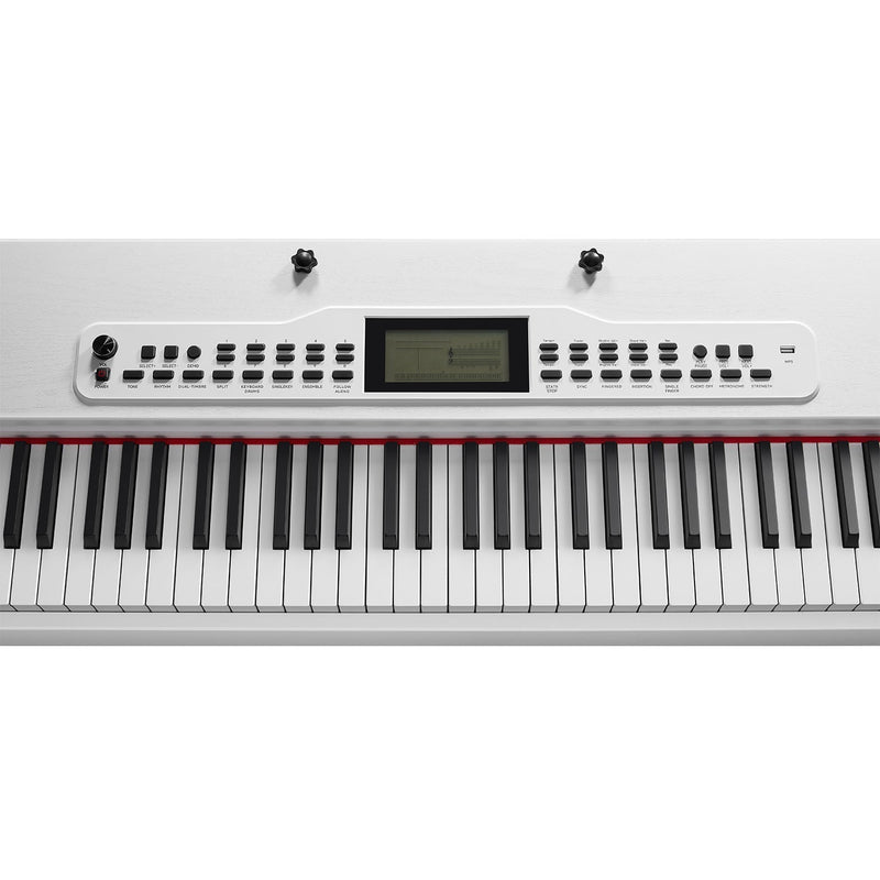 Donner DDP-95 Piano Digital Vertical de 88 Teclas Contrapesadas para Principiantes Blanco