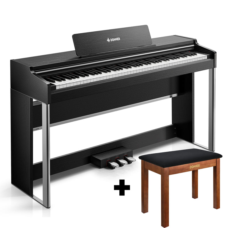 【Pre-venta】Donner DDP-200 PRO Piano digital vertical con 88 teclas de acción de martillo graduada progresiva - Envío el 6 de diciembre.