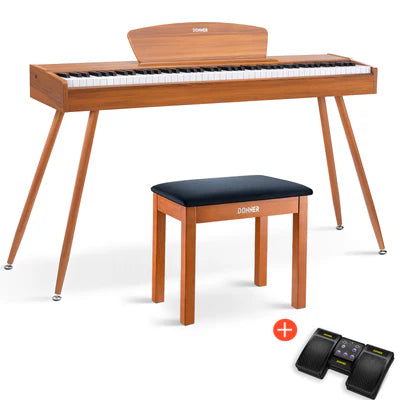 Donner DDP-80 piano de digital estilo madera 88-teclas contrapesadas