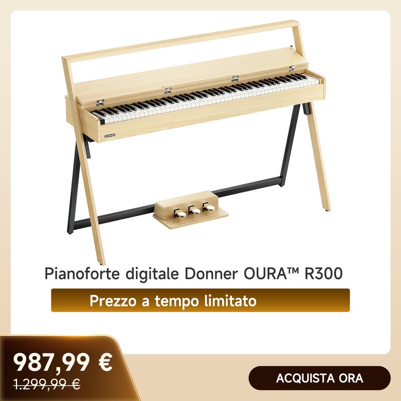 Donner OURA™  R300 Piano digital doméstico de 88 teclas Madera clara