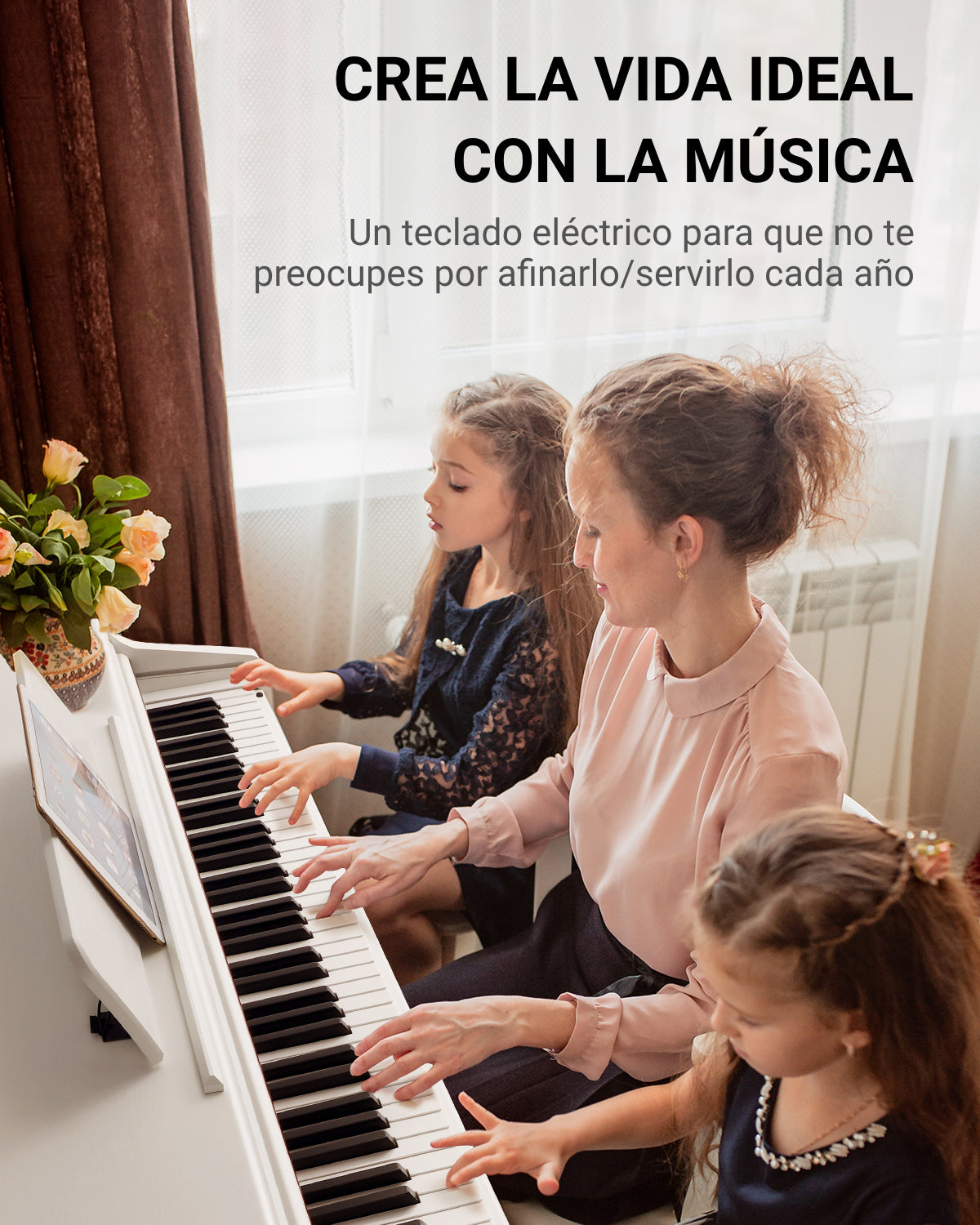 Donner DDP-100 Piano digital blanco con teclado pesado