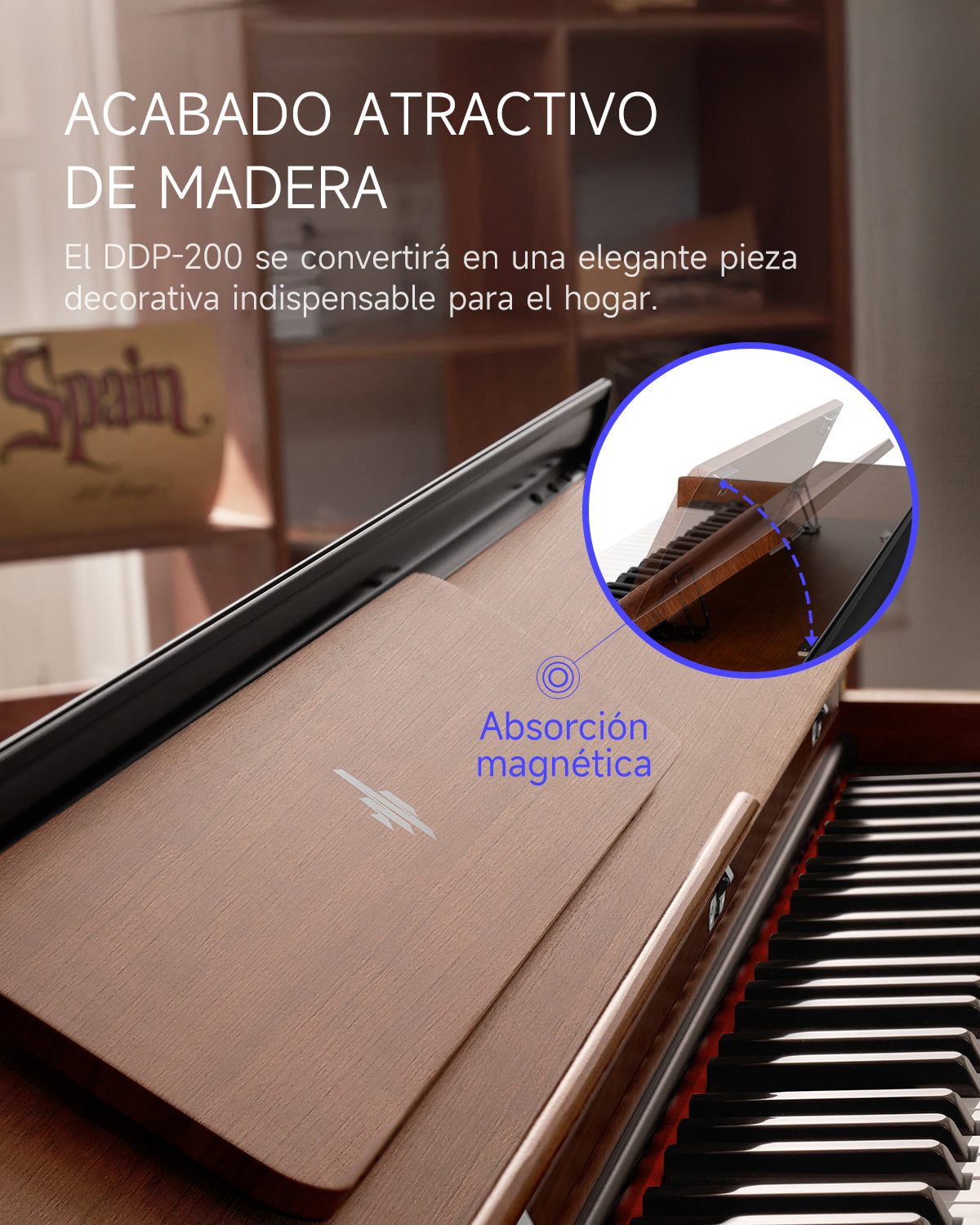 Donner DDP-200 Piano Digital con Acción de Martillo Graduada-DDP-200MK2 Versión actualizada##