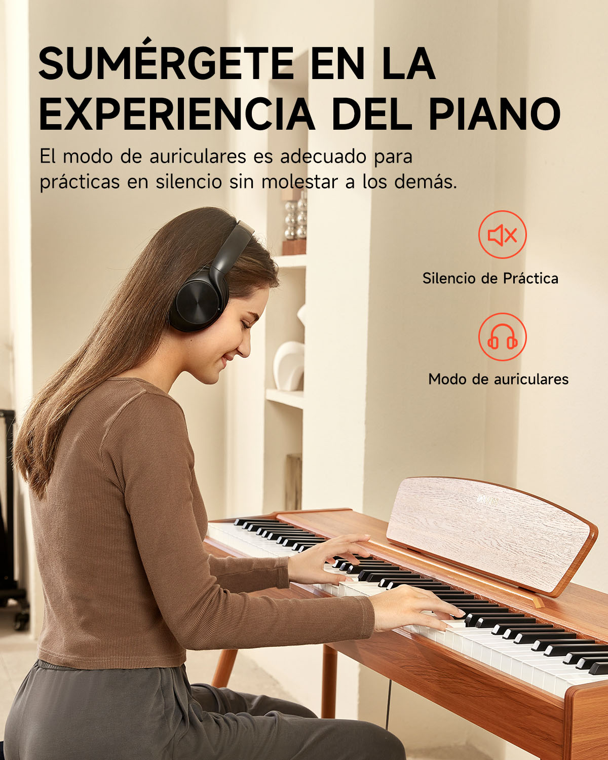 Donner DDP-80 Piano digital de madera con teclado totalmente pesado