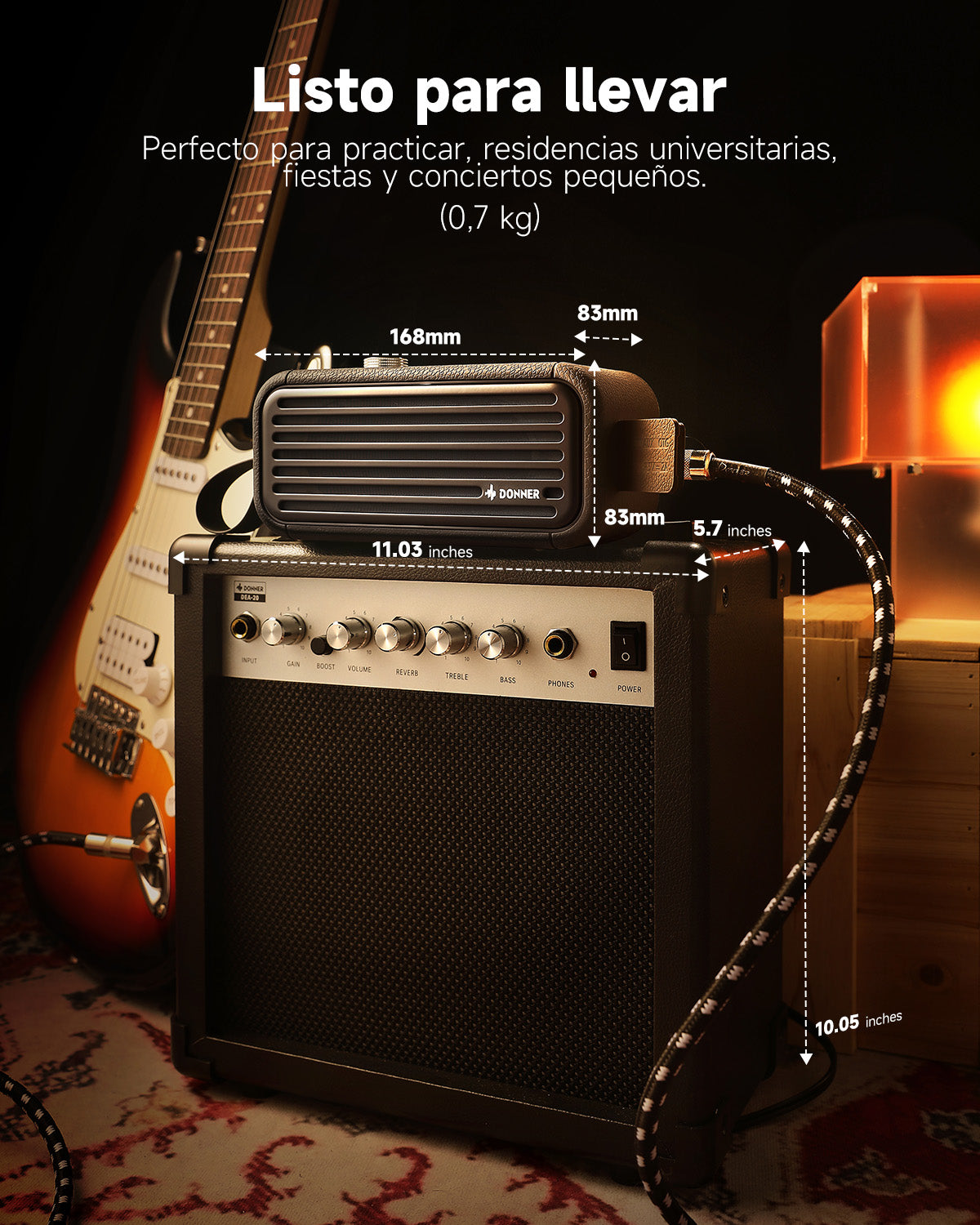 Amplificador de Guitarra Eléctrica DONNER GO
