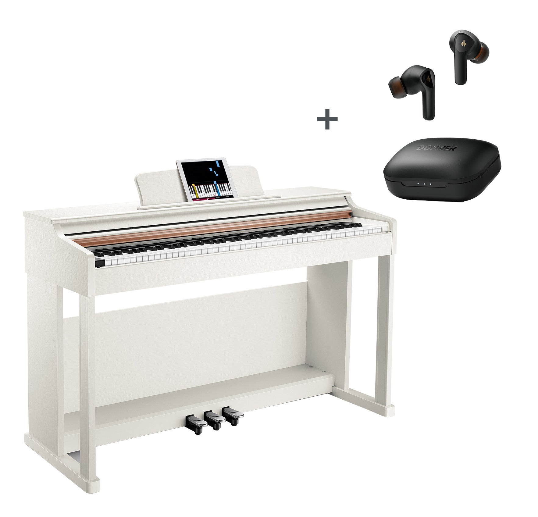 Donner DDP-100 Piano digital blanco con teclado pesado