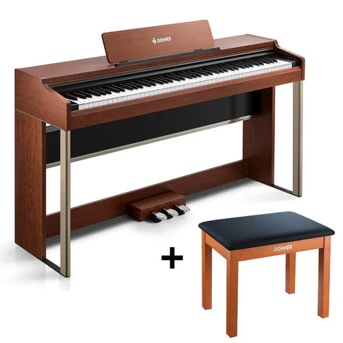 【Pre-venta】Donner DDP-200 PRO Piano digital vertical con 88 teclas de acción de martillo graduada progresiva - Envío el 6 de diciembre.