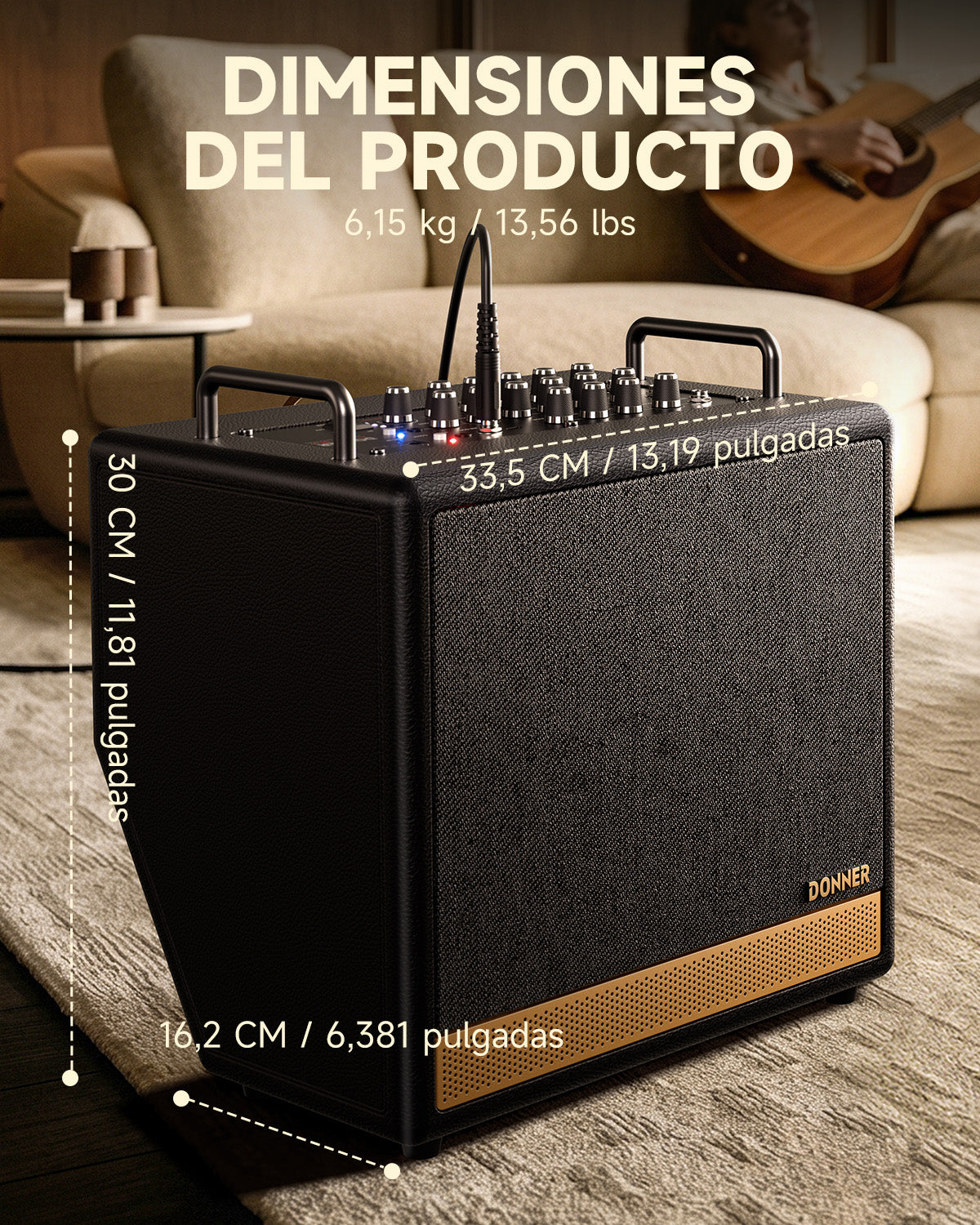 DONNER DKA-50 Amplificador de teclado de 50 W