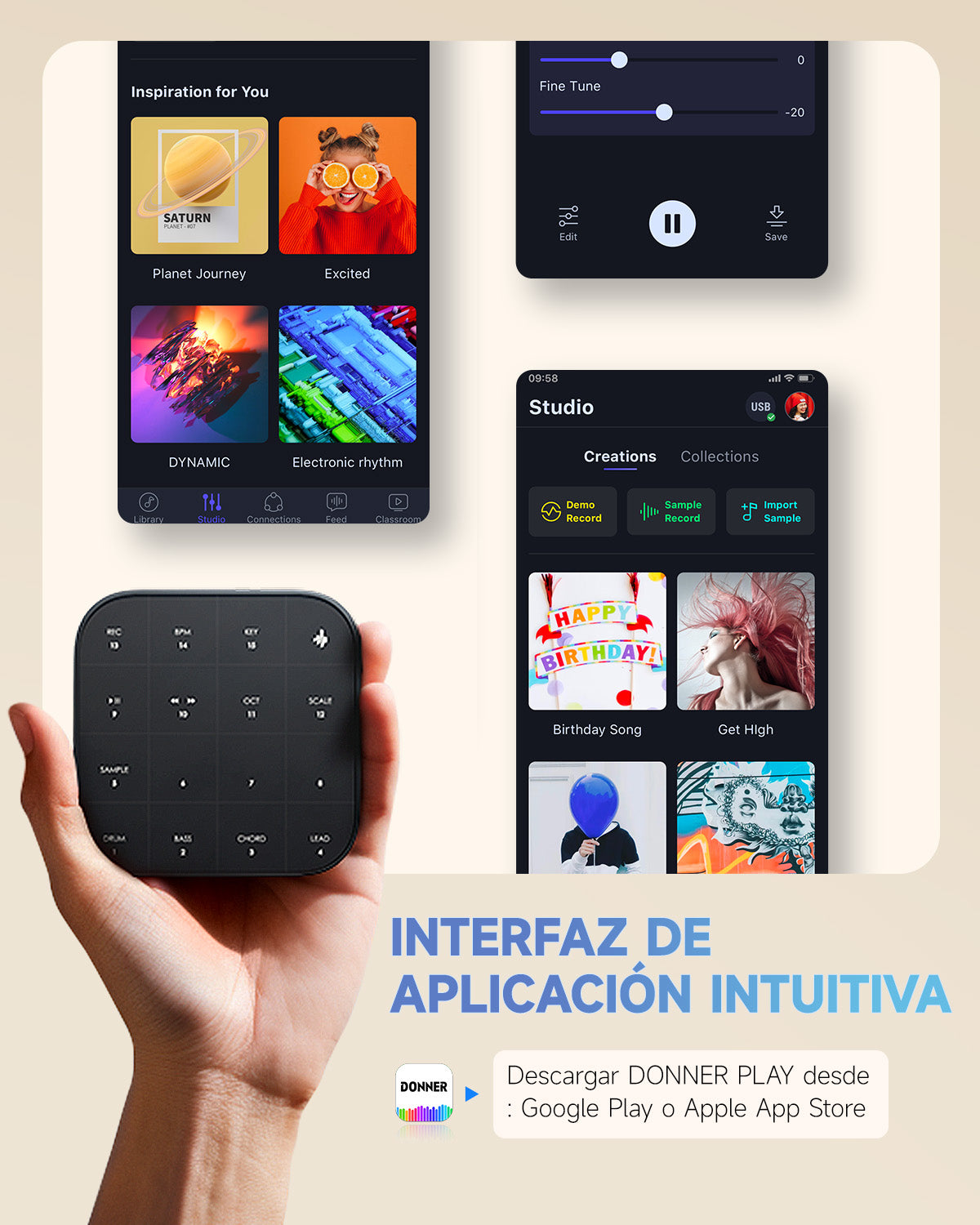 Donner MEDO Instrumento musical multifuncional portátil