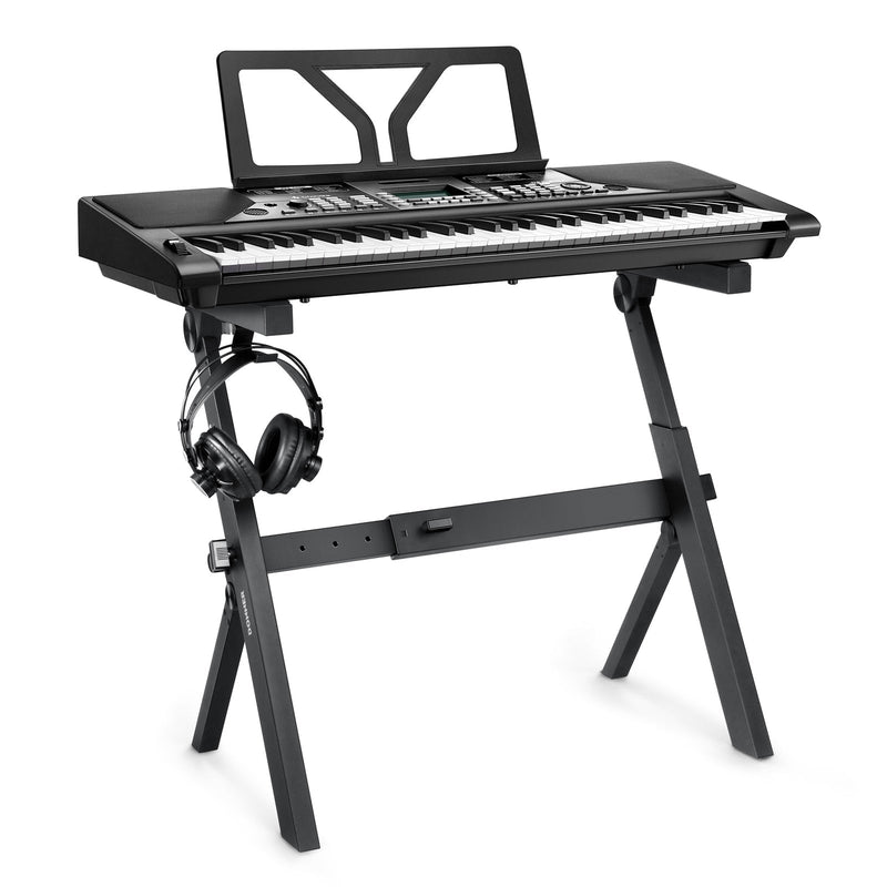Donner Soporte para teclado, soporte de piano resistente estilo Z, soporte  de teclado de piano ajustable y portátil, adecuado para teclados eléctricos
