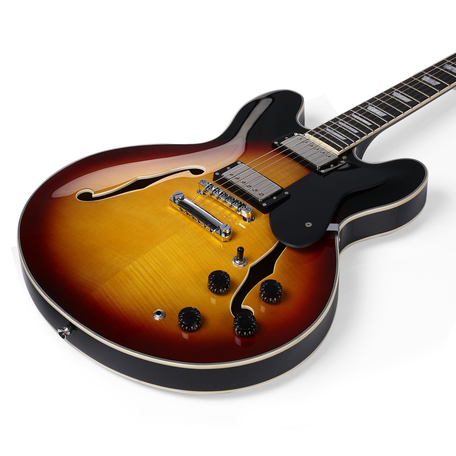 Donner DJP-1000 kit de guitarra eléctrica Jazz-Sunburst##