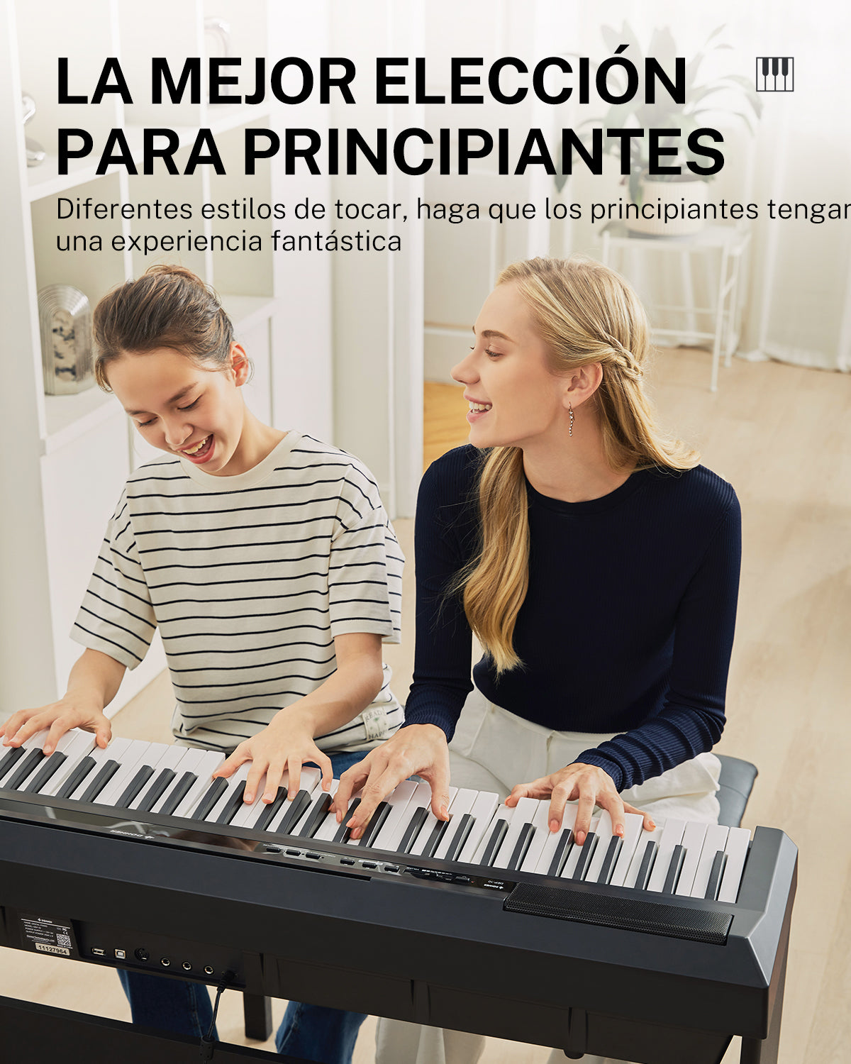 Donner DEP-10 piano digitale portátile semi ponderado con 88 teclas con soporte