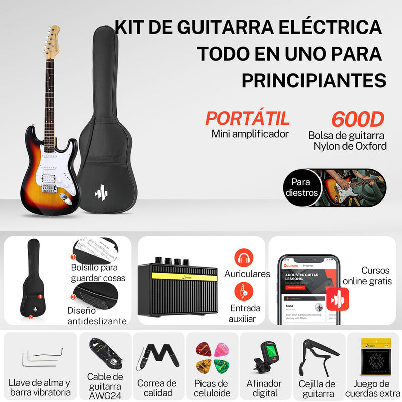 Donner DST-100S Kit de guitarra eléctrica pastillas S-S-H