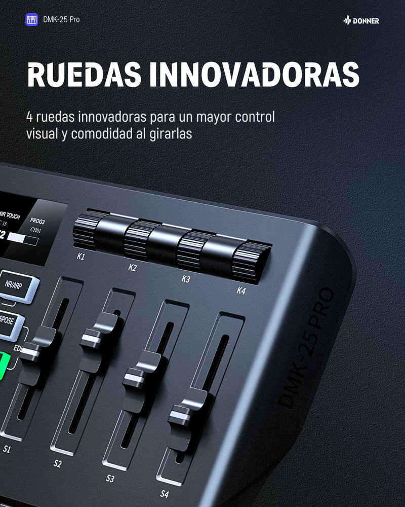 【Entrega directa por tiempo 】imitado]Donner DMK-25 Pro controlador de teclado MIDI