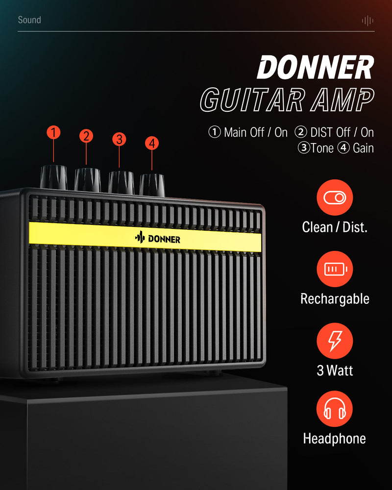 Donner DST-152 guitarra eléctrica de tamaño completo de 39 pulgadas