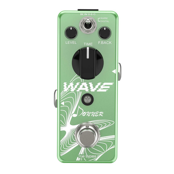 Donner Wave Delay Guitar Effect Pedal, Two Models Digital Delay Guitar Pedal Pure Analog True Bypass - Donner music- UK