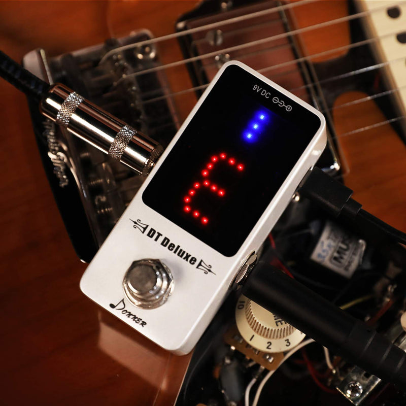 Donner DT Deluxe Guitar Tuner Pedal ¡À1 Cent True Bypass