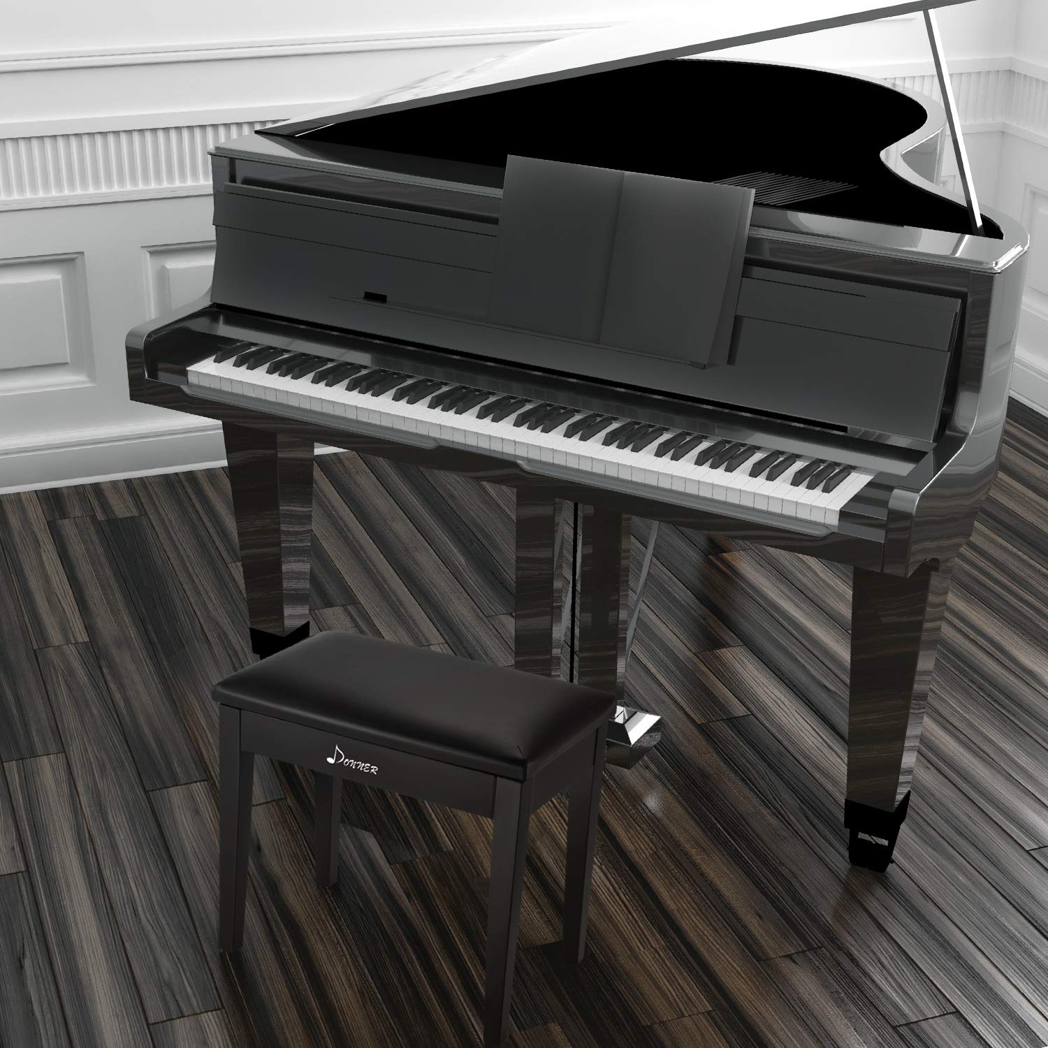 Donner banco de piano con almacenamiento